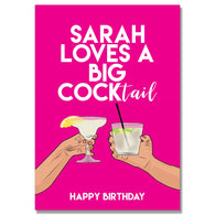 Loves A Big Cocktail Card